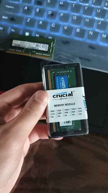 notebook ekranlari: Оперативная память (RAM) Crucial, 8 ГБ, 3200 МГц, DDR4, Для ноутбука, Новый — 1