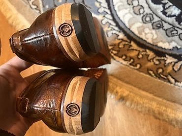 ayaqqabı: Məhsul: Kişi dəri klassik ayaqqabısı - Dizayn: İti burunlu, bağlamalı — 2