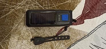 matoru velosiped: Velosiped üçün ön işıq və zəng – günəş enerjisi ilə doldurulan. Eynisi — 2