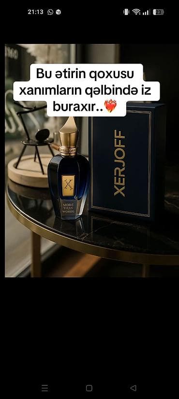 cantalar: Başlıq: Qalıcı ətirlər – Metroya çatdırılma var. Mətn: Keyfiyyətli və — 7