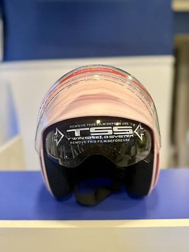 motor c50: Motodəbilər üçün şəhər tipli dəbilqə – açıq üzlü, çəhrayı rəng — 2