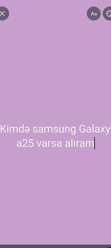 5 samsung olar: Samsung Galaxy A25, 256 GB, rəng - Ağ, Kredit — 1