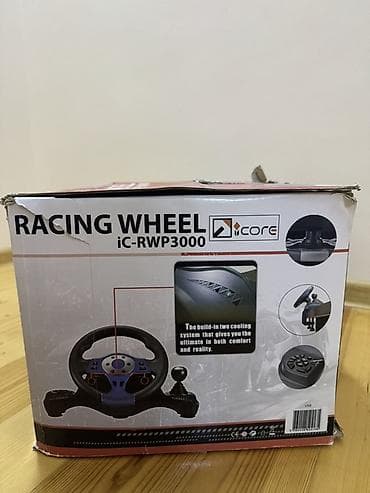 playstatio: ICORE iC-RWP3000 Racing Wheel – 3‑in‑1 sükan seti (PS2/PS3/PC) — 2