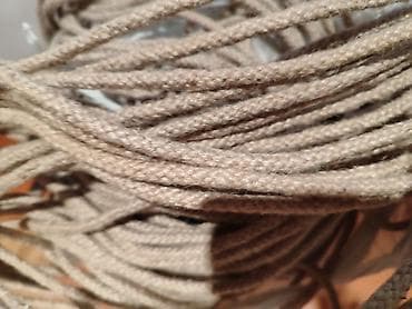 Digər tekstil: Bej rəngli toxunmuş iplər/kanatlar - Material: tekstil əsaslı, sıx — 1