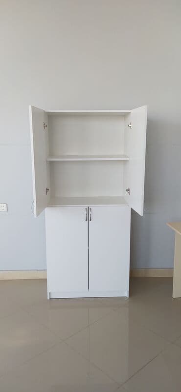 Sifarişlə ofis oturacaqları: Künc dolab, 4 qapılı, Polkalı — 7