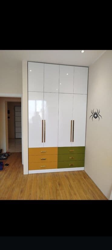 шкаф для стиральной машины в ванной: Yeni, Düz dolab, Qarderob, paltar dolabı — 1