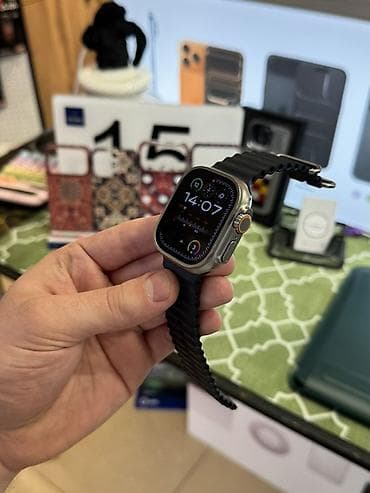 Smart qolbaqlar: Smart saat, Apple, Suya davamlı, rəng - Qara — 2