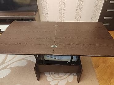 Qonaq masası, İşlənmiş, Transformer, Dördbucaq masa