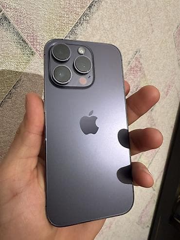 a 13 telefon: IPhone 14 Pro, 128 GB, Deep Purple, Simsiz şarj, Face ID, Sənədlərlə — 3