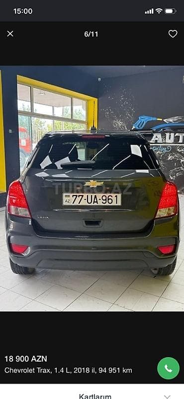 disk satisi: Chevrolet Tracker: 1.4 l | 2018 il 94951 km Krossover — 5