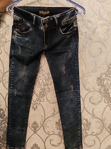 cins şalvar modelleri 2023: Kolleksiya: Qadın dar kəsimli cins şalvarlar (2 model) Turkiye — 3