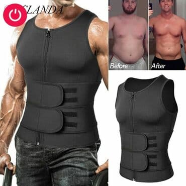 qarin piylerini eritmek üçün idman: Y Bədən şəkilləndirici termal mayka Ölçü: M, L, XL, 2XL, 3XL — 1