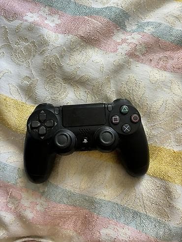 PS4 DualShock 4 simsiz oyun pultu – qara rəng - PlayStation 4 üçün — 1
