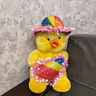Təzə Məhsul: Yumşaq oyuncağ – ördək Təsvir: - Şirin sarı rəngli plyuş