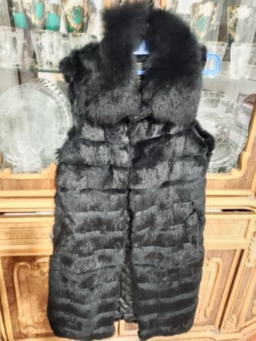 женские меховые жилеты: LASAGRADA brendinin zərif qadın kürk jileti - Rəng: klassik qara - — 1