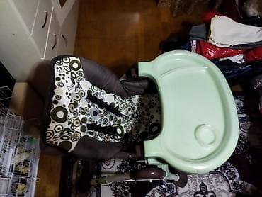 Uşaq geyimi və ayaqqabıları: Usaq yemek ustolu əla vəziyətdə təmiz 1 ay islənib təcili satilir — 6