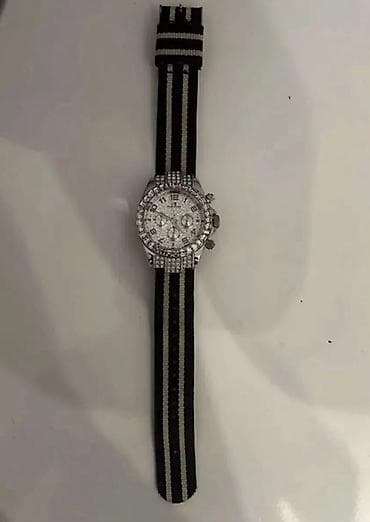 elekdron saat: Klassik üslublu qol saatı - Minimalist, ağ siferblat - Qara Roma — 5