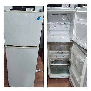 İşlənmiş 2 qapılı Samsung Soyuducu Satılır, rəng - Boz, Təkərli