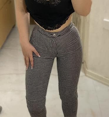 Şalvar, Bershka, 2XS, rəng - Qara