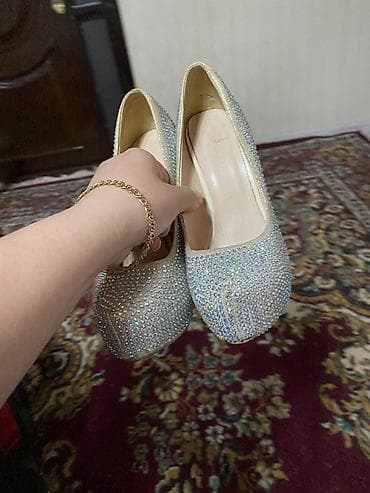 Туфли: Məhsul: Qadın platformalı yüksək daban ayaqqabılar - Rəng: Açıq — 2