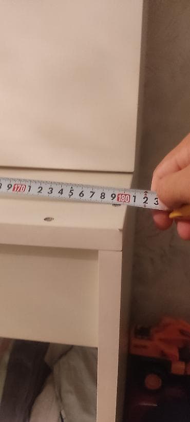 qarderob balkona: İşlənmiş, 4 qapılı, Bej, Açılan, Düz dolab — 9