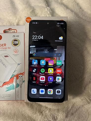 ipad satilir: Redmi Note 12, 128 GB, rəng - Qara, Barmaq izi, Face ID — 3