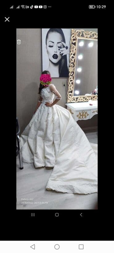 ziyafet geyimi per page 100: Gelinik satlır tecil ‼️🔴100 azn erazi bine defekdi yoxdı — 1