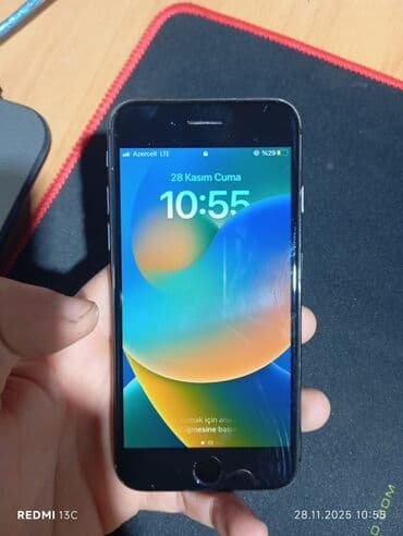 Samsung: IPhone 8, 64 GB, Qara, Barmaq izi — 1