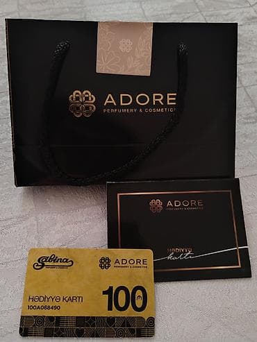 anaya hediyye: Məhsul: ADORE / Sabina / Voyage Beaute hədiyyə kartı Qutusu və zərfi — 2