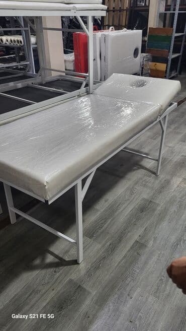 uz qaş stolu: Yeni, Masaj kuşetkası, Qatlanan, rəng - Süd rəngi — 3