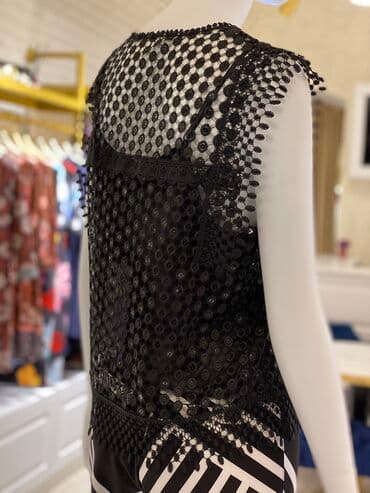 женские черные майки: Italia 🇮🇹 məhsulu. Yenidi. Mağaza bağlandığı üçün geyimlər maya — 2