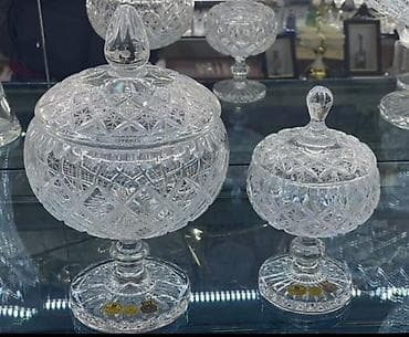 Ev və bağ: Çexiya istehsali Bogema orjinal xrustal qapaqli konfet ve ya varenya — 1