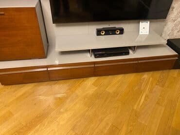 Divan və masa dəstləri: Tv Stend Ölçüləri: 4 m (uzunluq) × 48 sm (eni) × 153 sm (hündürlük) — 3