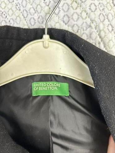 Palto, Benetton, S, rəng - Qara — 5