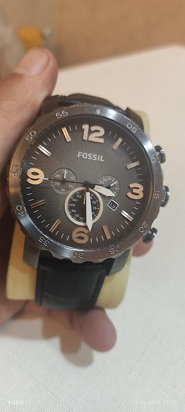 saat kreditle: Fossil America brendi.Xranograf,Bezel model ideal veziyete — 2