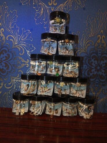 dələ xəzindən qadın şubası: Tematik bəzəkli aksessuar dəstləri – dekorativ qutularda Məhsul — 1