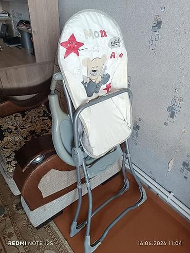 Uşaq yemək stulu hecbir prablemi yoxdu - Rəng: boz çalarlar - Yumşaq — 4