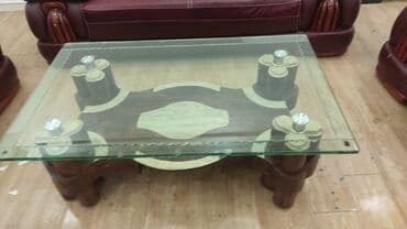 konputer masası: İşlənmiş, Divan, 2 kreslo, Jurnal masası, Bazalı, Açılmayan — 5