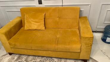 acılıb bağlanan stol: Divan, İşlənmiş, Açılan, Bazalı, Vеlur parça, Çatdırılma yoxdur — 4