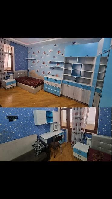 perla yazı masası: Oğlan üçün, Təknəfərlik çarpayı, Yazı masası, Dolab, Tumba — 1