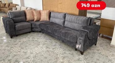 Künc divan, Qonaq otağı üçün, Vеlur parça, Bazalı, Açılan