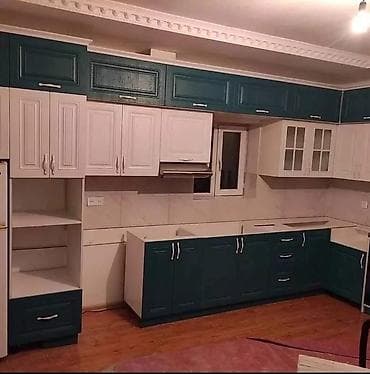 Sifarişlə mətbəx dəsti, Özü çəkən petlələr, Şüşə, Kredit yoxdur, Pulsuz çatdırılma — 1