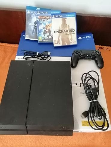 ps3 ps4: Sony PlayStation 4 (PS4) oyun konsolu komplekti Paket tərkibi: - PS4 — 2