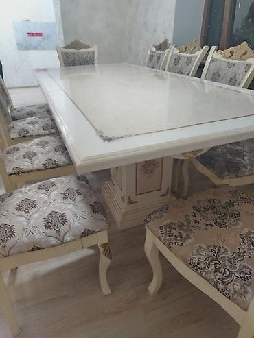 stul ustu: Qonaq otağı üçün, İşlənmiş, Açılmayan, Dördbucaq masa — 1