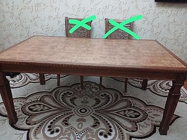 saman baki: Masa 170sm 70azn Bakixanov 4898 leli Klassik üslubda yemək masası — 1