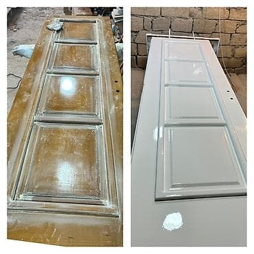 Qapıların rənglənməsi və restavrasiyası xidməti - Taxta və MDF