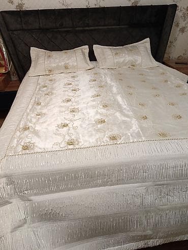 Güzgülər: Yataq üçün Yeni rəng - Bej Yataq örtüyü — 6