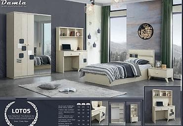 nur mobilya divan fabriki: Damla Mebel – LOTOS Gənc/Yeniyetmə Yataq Dəsti Fabrik istehsalı — 1