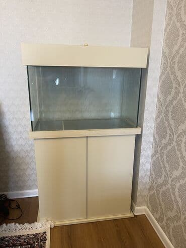 akvaryum aksesuarlari: 150 litirlik işıqlı akvarium . Altından şkaf kimi də istifadə etmək — 3