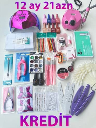 manikur lampasi: ✔KREDIT VAR 12AY 21 AZN😍 MÖHTƏŞƏM SET✨ ✔️ilkin ödənişsiz. ✔️iş yerinə — 1